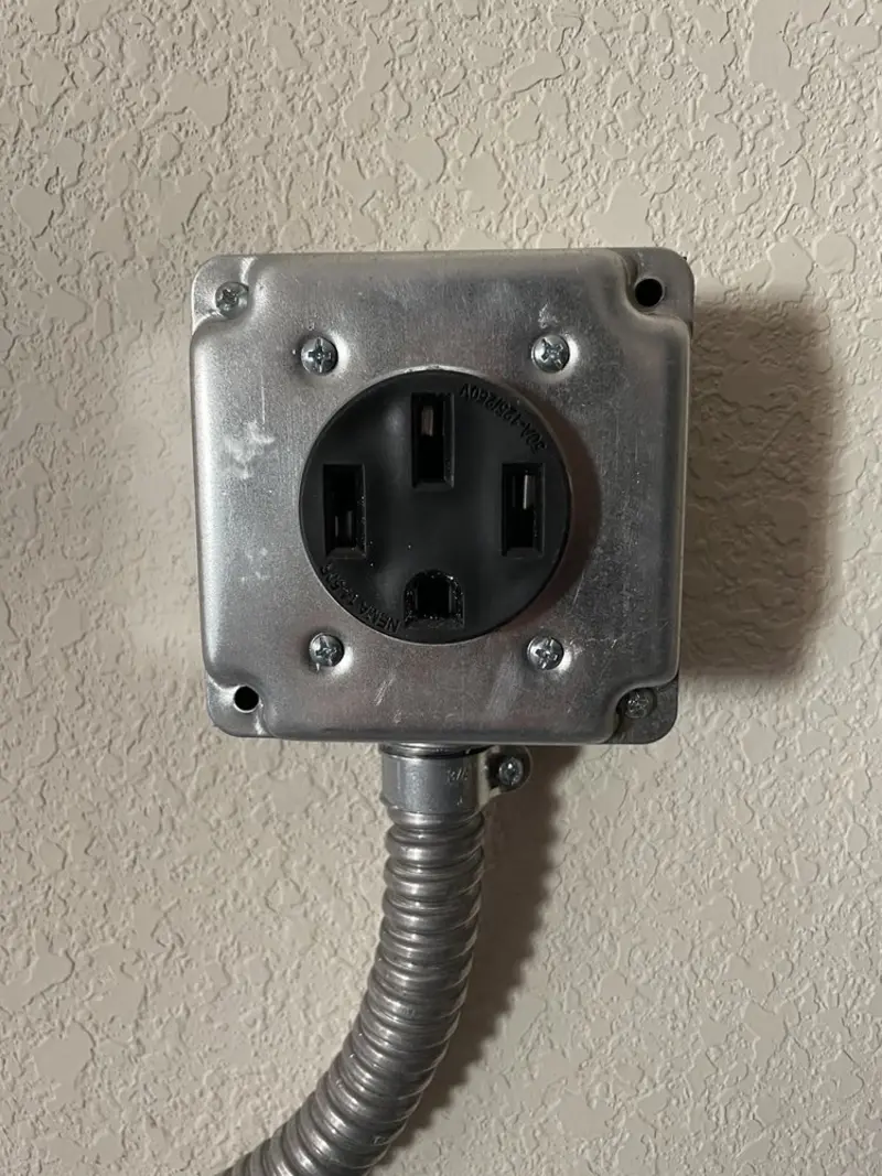 NEMA 14-50 outlet installed for Electrical Panel Upgrade in Laguna Hills
